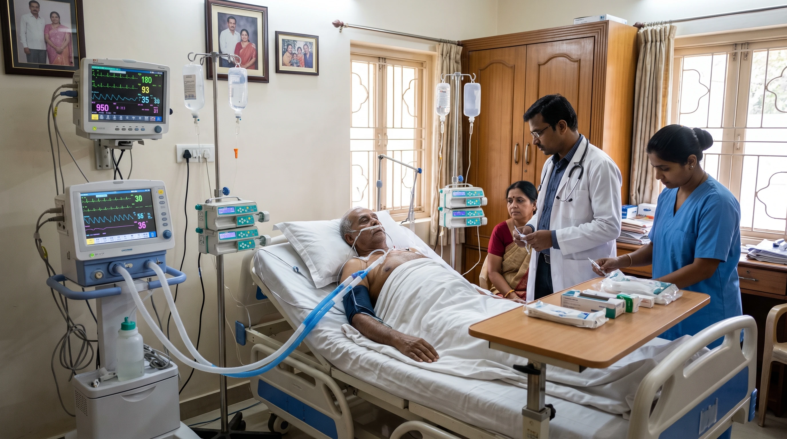 Home ICU Setup & Critical Care
